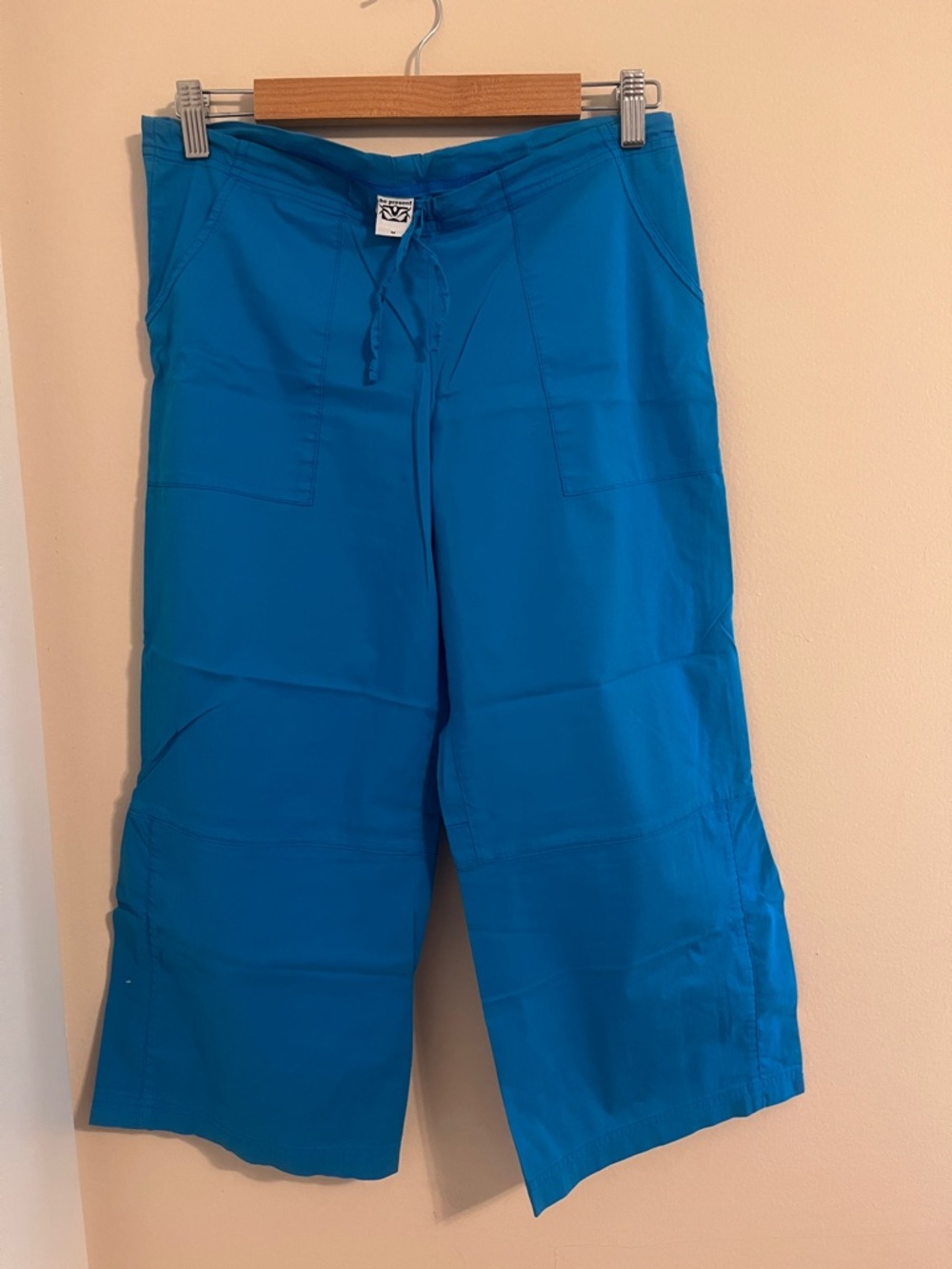 Prana Women's Bright Teal Wide-Leg Drawstring Capris